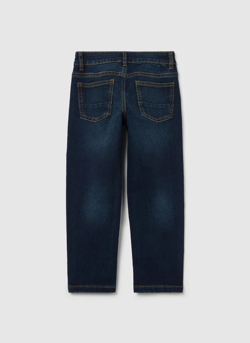 او في اس جينز أو في إس بقصة عادية بخمسة جيوب